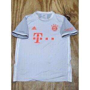 Adidas Bayern Munich 2020 2021 Away Football Shirt Soccer Jersey Mens L Gray @H5